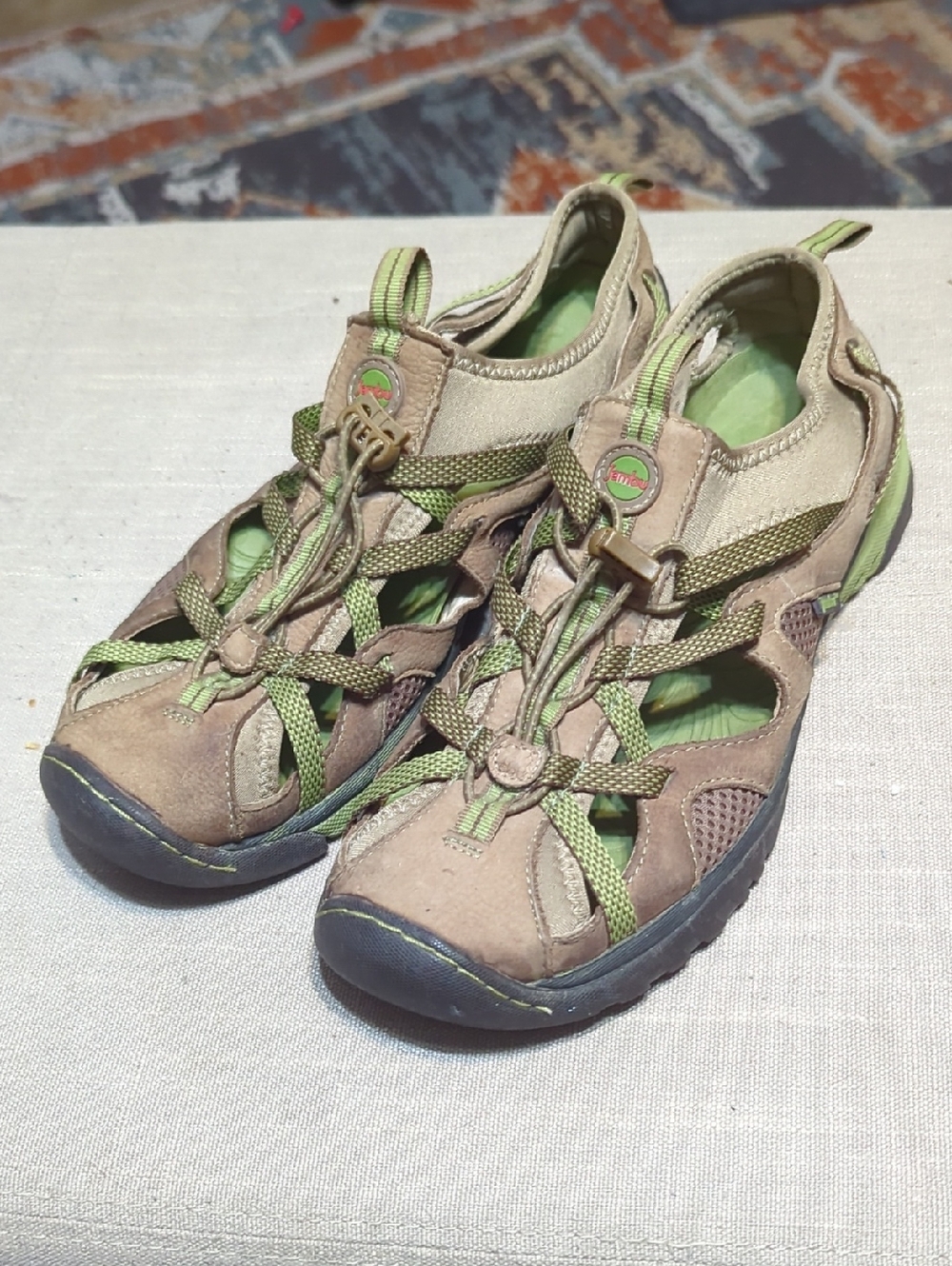 Jambu Sierra Water & Hiking Shoes Womens Size 8 Sport Sneakers Lime Green EUC